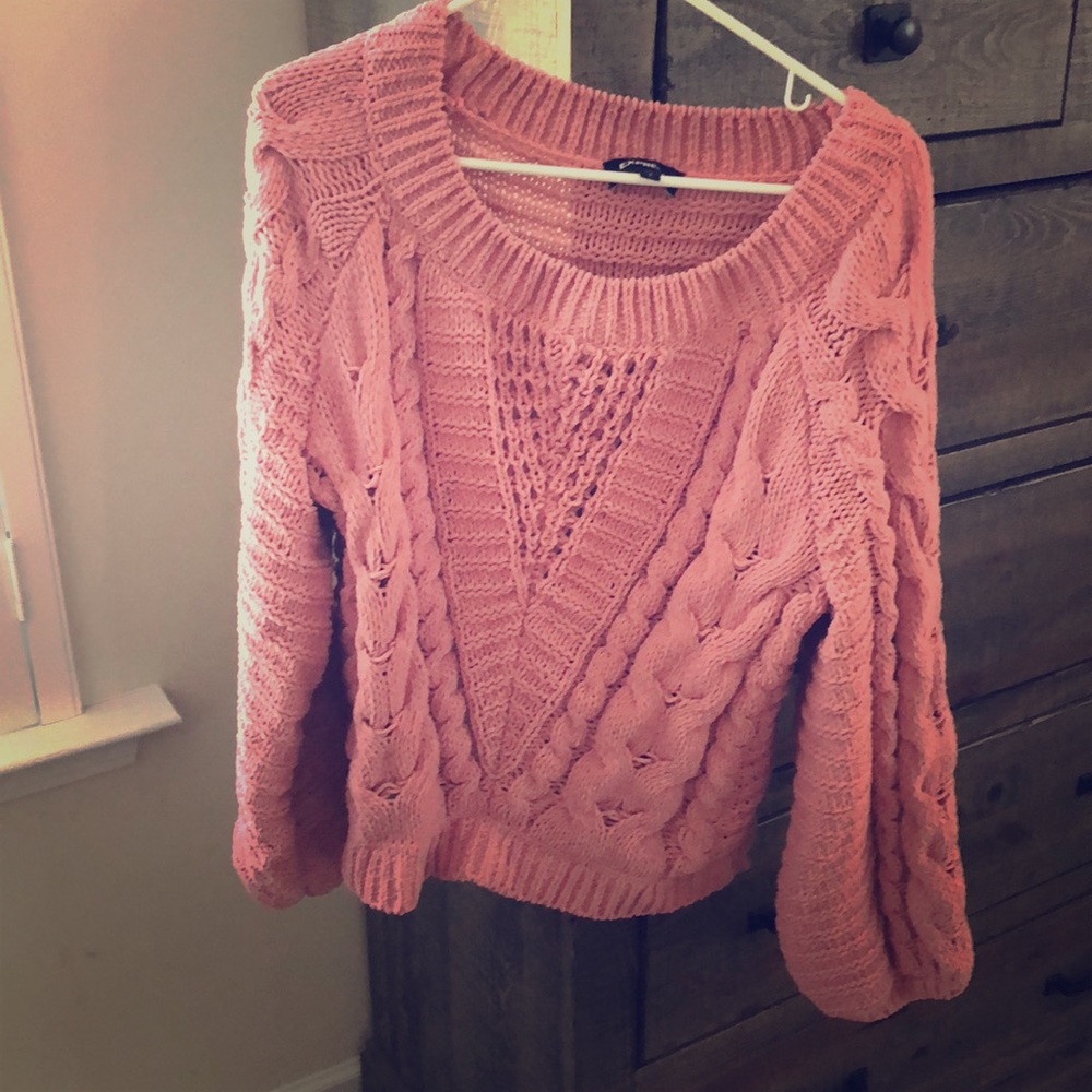 Adorable pink express sweater!
